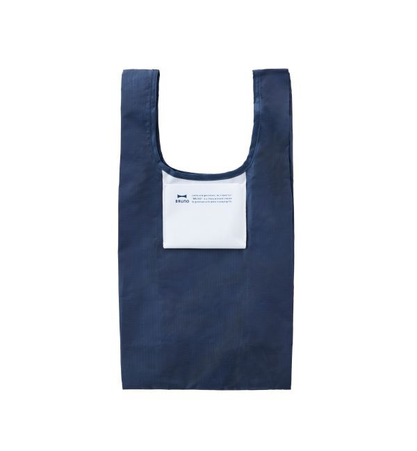 BRUNO「ポケッタブルエコバッグS」|トートバッグ|ネイビー