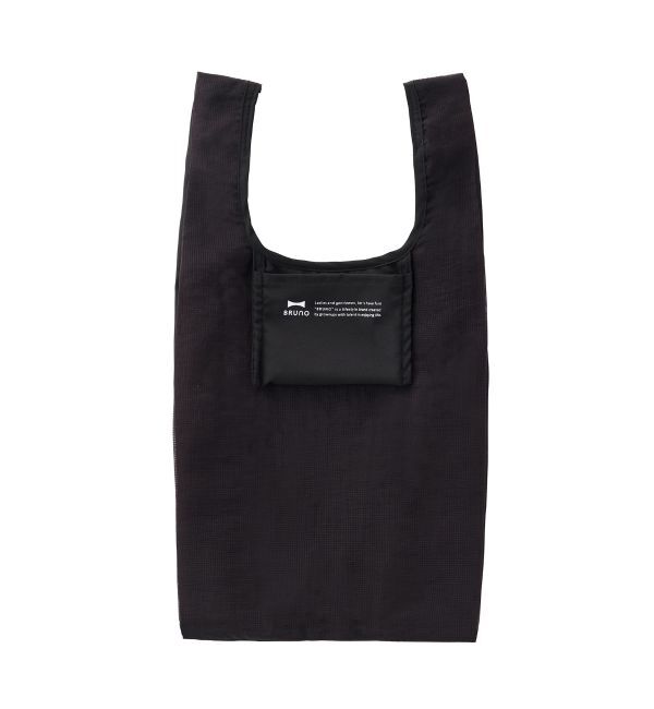 BRUNO「ポケッタブルエコバッグS」|トートバッグ|ブラック