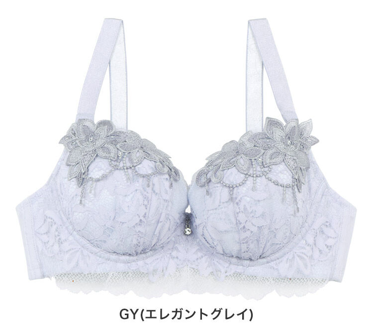 intesucre「アンテシュクレ なでしこブラ ブラジャー単品 H-J/65-85 IBT363」|インナー|GY