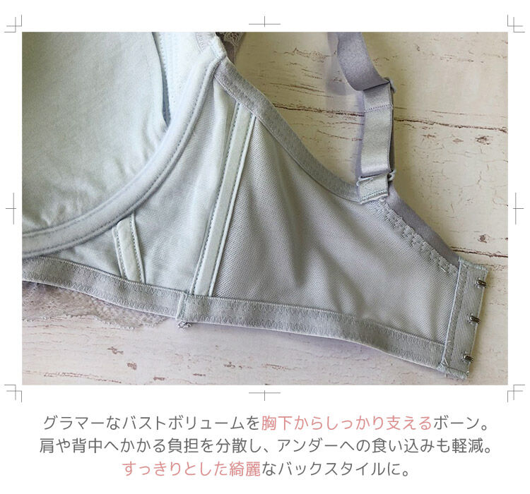 intesucre「アンテシュクレ なでしこブラ ブラジャー単品 H-J/65-85 IBT363」|インナー|