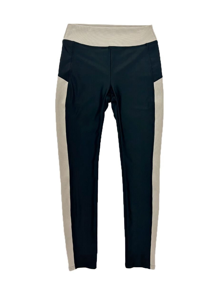 ALBOVE「バイカラー異素材ミックスデザインレギンス」|ショーツ|