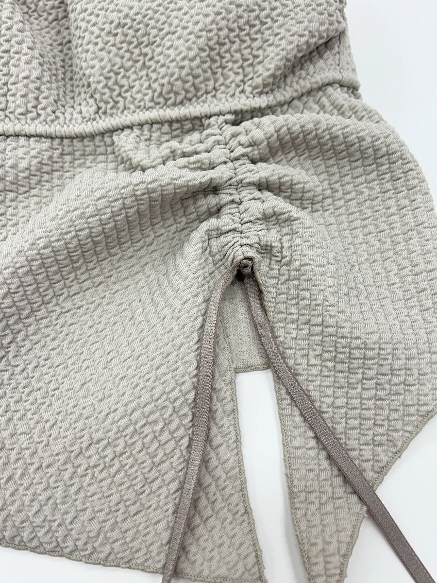 PEAK&PINE「ワッフルニット素材ベアトップビキニ/ベアキニ」|ビキニ|