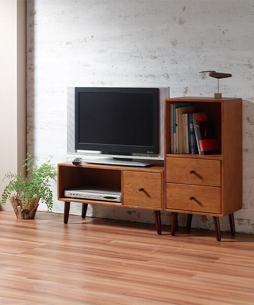  「北欧風家具　ココアチェスト」|トイレタリー・ランドリーグッズ|