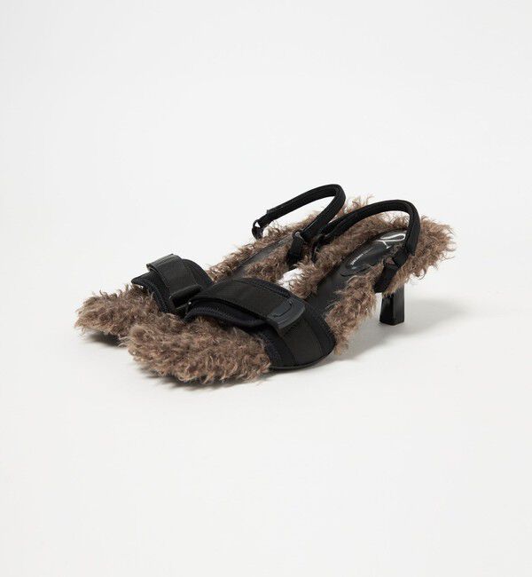 ODETTE E ODILE「＜SY＞ ヒールアップフェイクファー サンダル55&uarr;」|サンダル|
