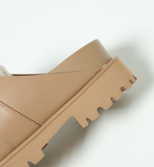 ODETTE E ODILE「ボリュームソールベルトサボ フラット30」|スリッポン|