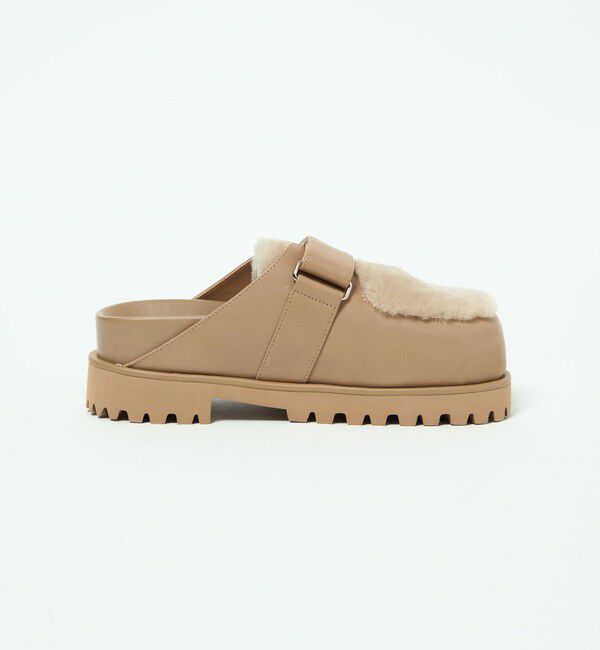 ODETTE E ODILE「ボリュームソールベルトサボ フラット30」|スリッポン|