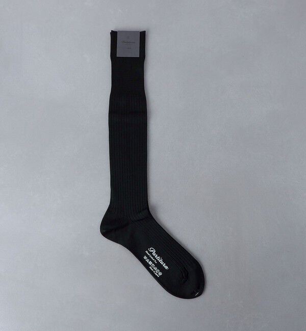 UNITED ARROWS「＜Partitura＞リブホーズ/ソックス」|ソックス|BLACK