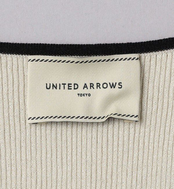 UNITED ARROWS「リブ スクエアネック ニットキャミソール」|ニット・セーター|
