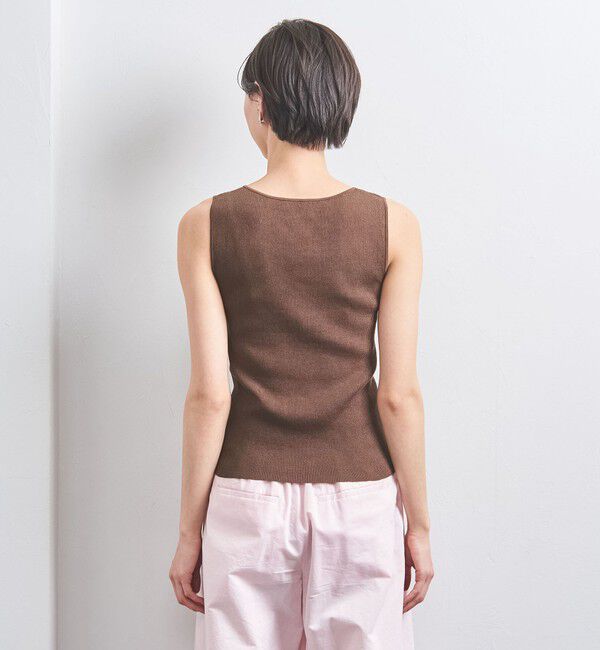 UNITED ARROWS「リブ スクエアネック ニットキャミソール」|ニット・セーター|