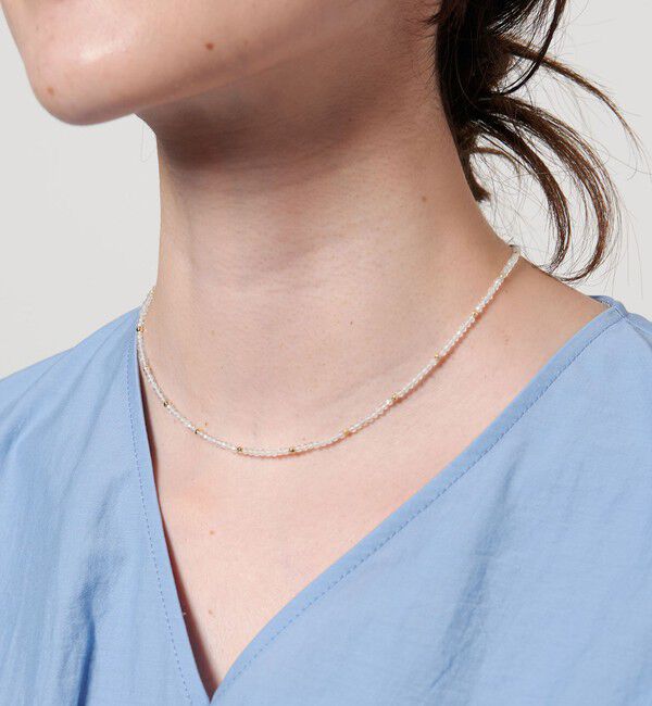 UNITED ARROWS「＜les bonbon＞TWILLIGHT チョーカー」|ネックレス|WHITE