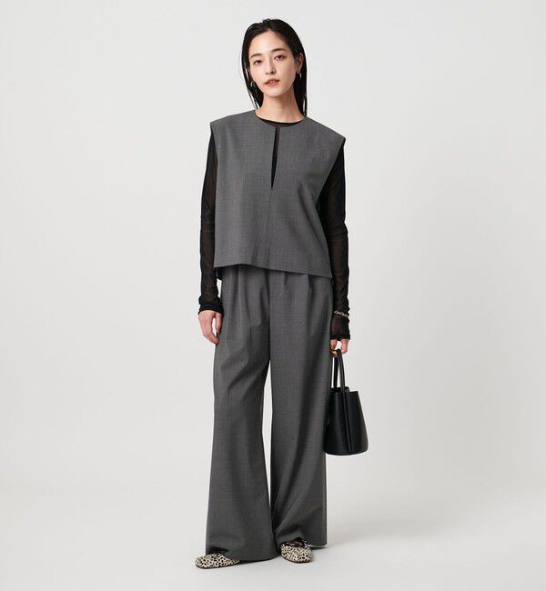 UNITED ARROWS「サテン ウエスト イージー パンツ ‐ウォッシャブル‐」|その他|