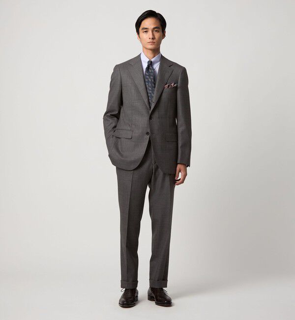 UNITED ARROWS「山栄 シャークスキン シングル3ボタン スーツ REGULAR MODEL‐ストレッチ‐」|スーツ|MD.GRAY