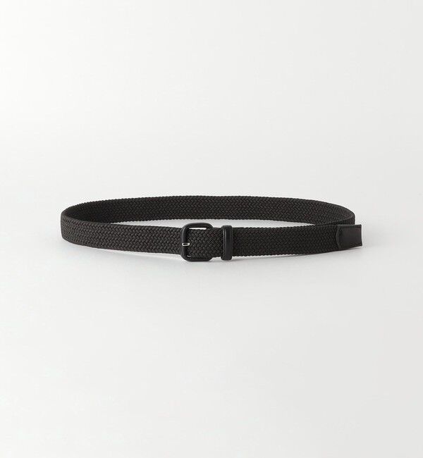 UNITED ARROWS green label relaxing「レザー バックル ゴムメッシュ ベルト」|ベルト|