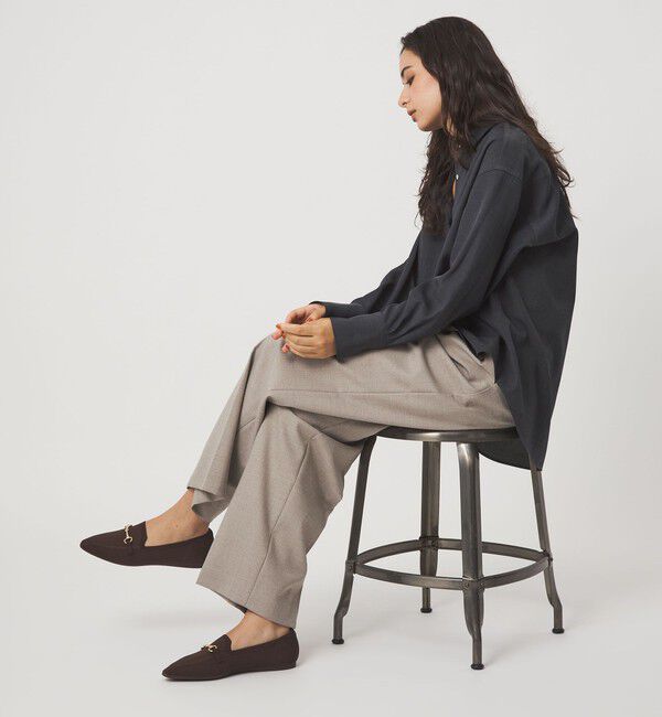 UNITED ARROWS green label relaxing「ウェルネス ニット ローファー -撥水・ウォッシャブル-」|デッキシューズ|