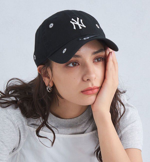 UNITED ARROWS green label relaxing「【別注】＜NEW ERA＞ MLB Floral キャップ 2」|キャップ・キャスケット|BLACK