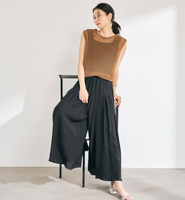 UNITED ARROWS green label relaxing「【WEB限定】＜at ease＞ キュロット パンツ」|キュロット|