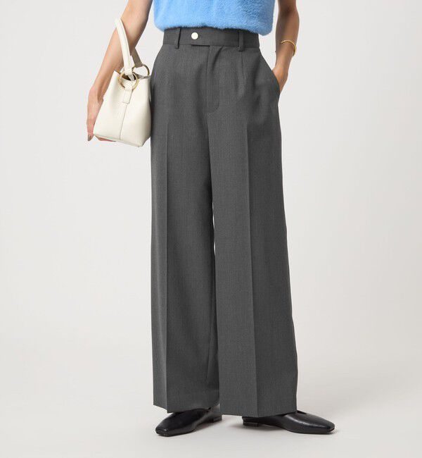 UNITED ARROWS green label relaxing「［size SHORTあり］Greed グリード ストレート パンツ -ウォッシャブル-」|スラックス|MD.GRAY