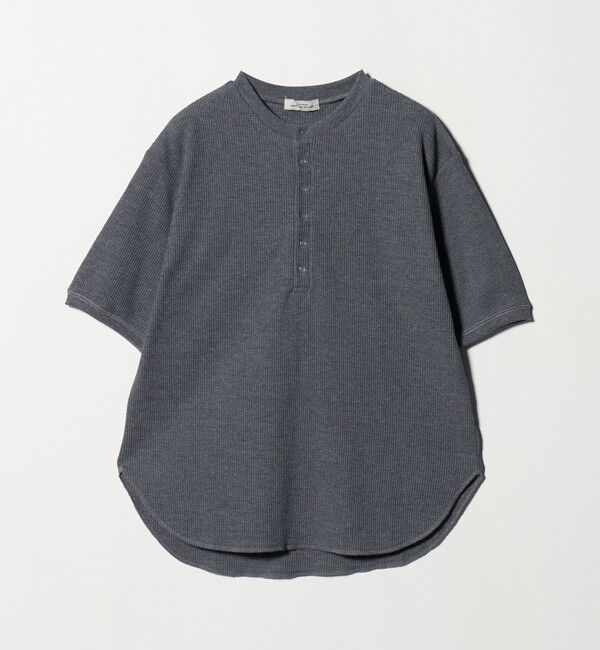 UNITED ARROWS green label relaxing「【WEB限定】＜at ease＞ワッフル ヘンリーネック 5分袖 プルオーバー カットソー」|Tシャツ・カットソー|