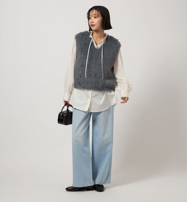 UNITED ARROWS green label relaxing「フェザー ノースリーブ プルオーバー  -ウォッシャブル-」|ベスト・ジレ|