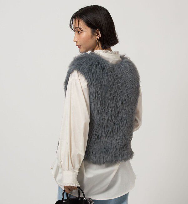 UNITED ARROWS green label relaxing「フェザー ノースリーブ プルオーバー  -ウォッシャブル-」|ベスト・ジレ|