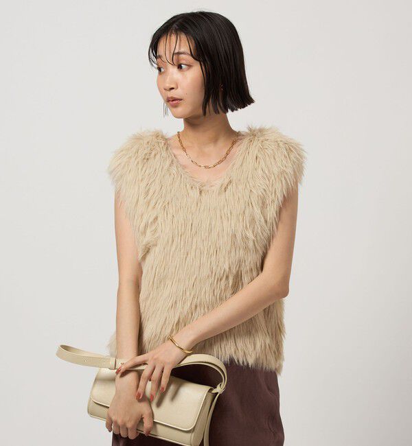 UNITED ARROWS green label relaxing「フェザー ノースリーブ プルオーバー  -ウォッシャブル-」|ベスト・ジレ|