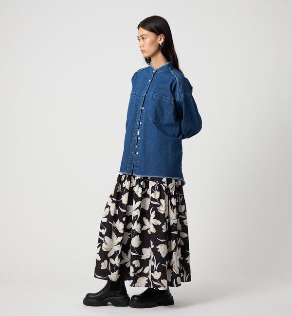 EMMEL REFINES「＜EMMEL REFINES＞EM フリンジ デニム シャツ」|シャツ・ブラウス|