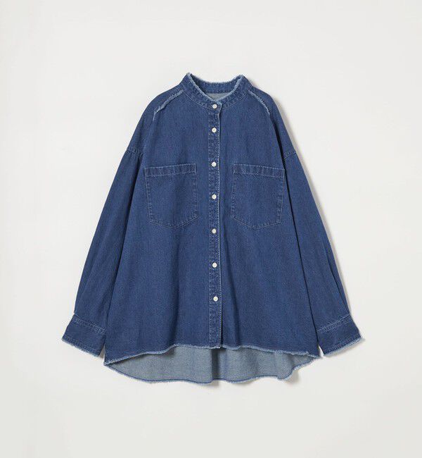 EMMEL REFINES「＜EMMEL REFINES＞EM フリンジ デニム シャツ」|シャツ・ブラウス|