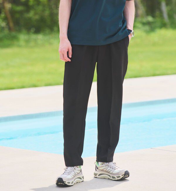 UNITED ARROWS green label relaxing「ポリエステル シャーク オルマイ イージーパンツ -ストレッチ-」|その他|BLACK