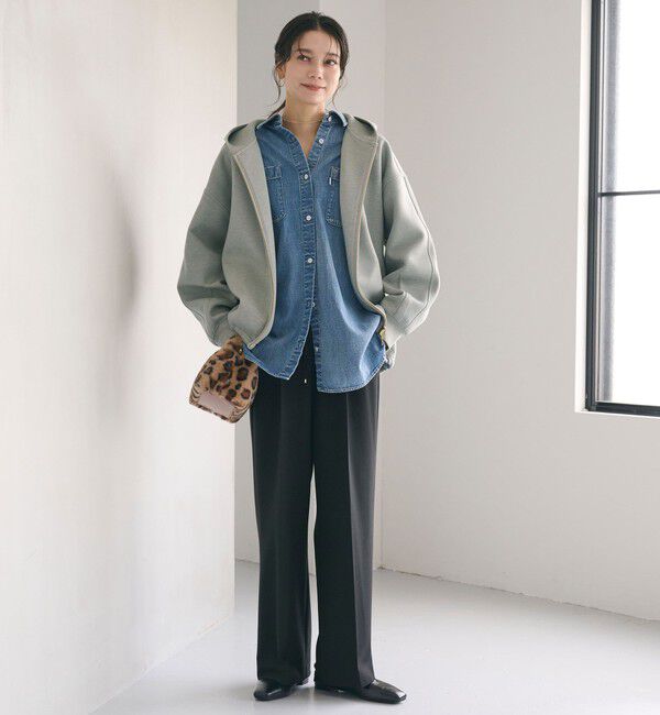 UNITED ARROWS green label relaxing「ダンボール ジップ フーディ」|パーカー|