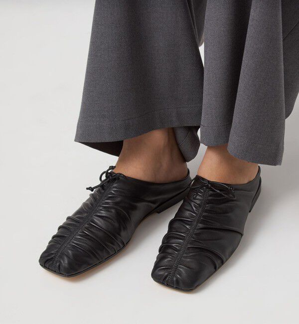 UNITED ARROWS green label relaxing「＜JVAM＞ギャザー フラットシューズ」|ローファー|