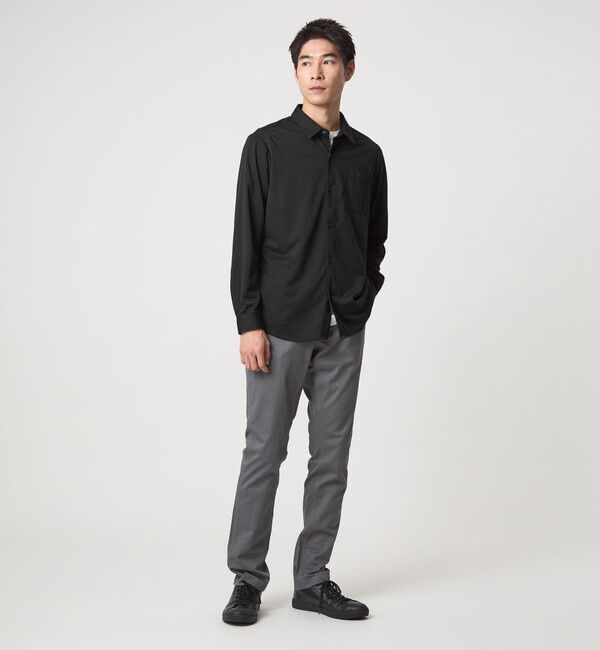 UNITED ARROWS green label relaxing「【WEB限定】JUST fit トリコット ドレープ シャツ」|シャツ・ブラウス|