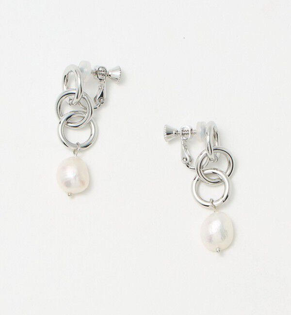 UNITED ARROWS green label relaxing「リング＆淡水パール イヤリング」|イヤリング|