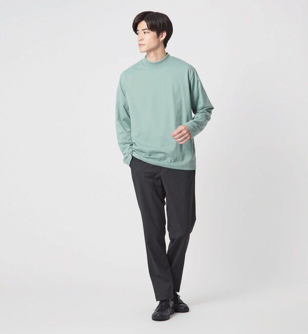 UNITED ARROWS green label relaxing「【WEB限定】JUST fit デイリーモック 長袖 Tシャツ -吸水速乾・抗菌-」|Tシャツ・カットソー|