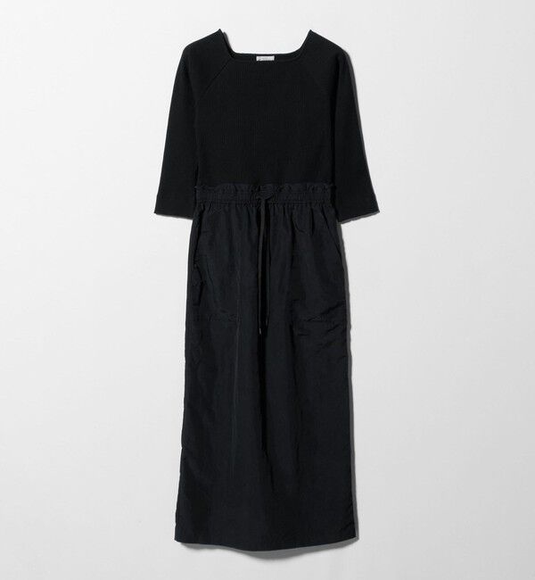 UNITED ARROWS green label relaxing「デコルテ カット ドッキング ワンピース」|ワンピース|