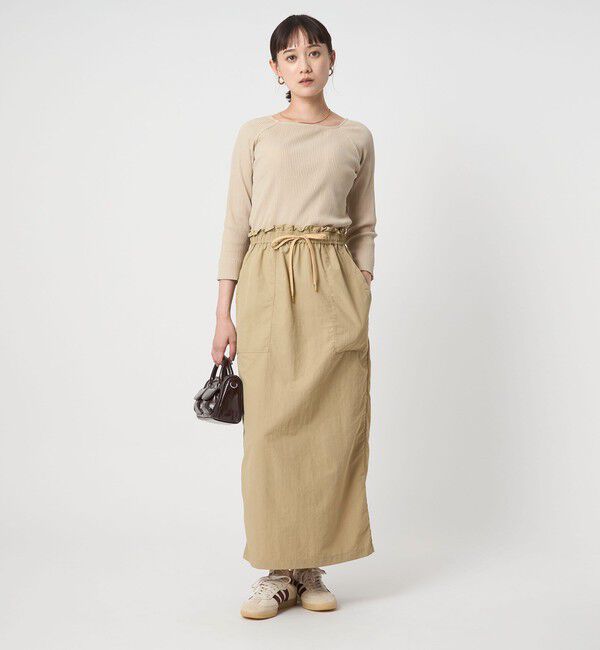 UNITED ARROWS green label relaxing「デコルテ カット ドッキング ワンピース」|ワンピース|