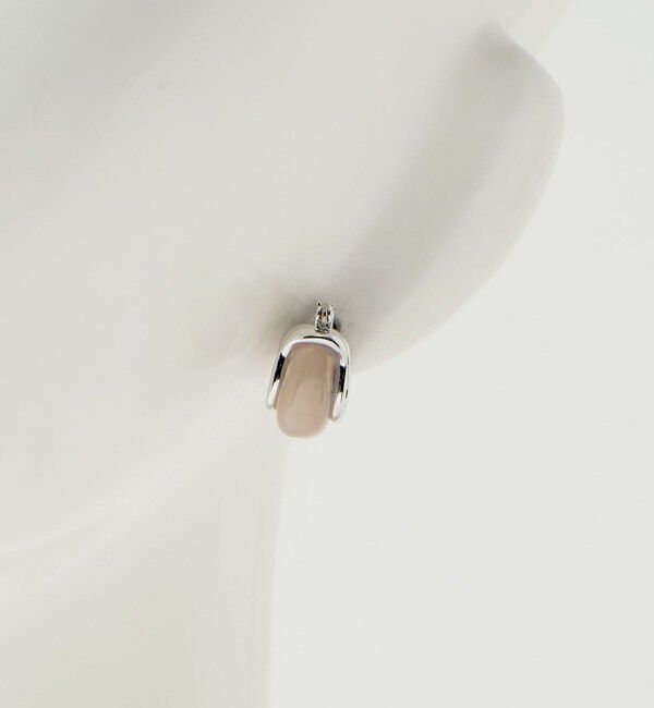 UNITED ARROWS green label relaxing「マーブルスクエア フープピアス」|ピアス|