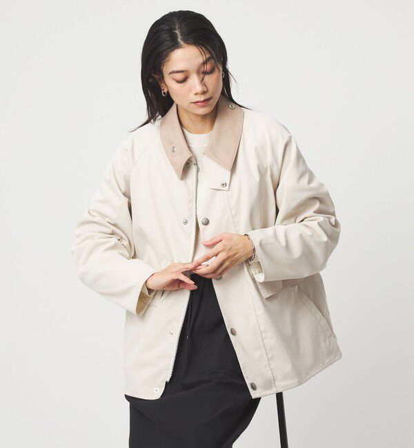 UNITED ARROWS green label relaxing「【別注】＜Barbour＞BORROWDALE ショート ブルゾン」|ブルゾン・スタジャン|OFF WHITE
