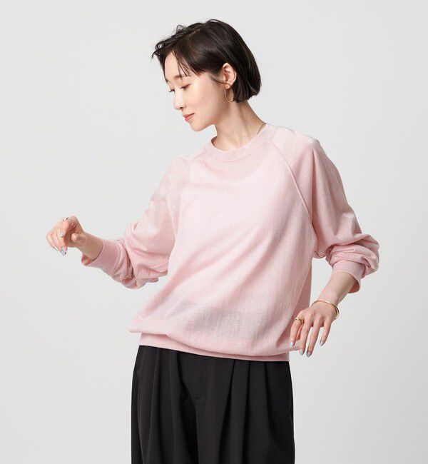 BEAUTY&YOUTH UNITED ARROWS「【WEB限定】シアー ラグラン スウェット」|Tシャツ・カットソー|PINK