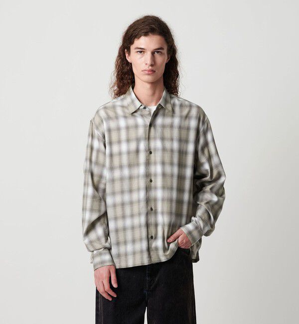 MONKEY TIME「コットン クロップド シャツ」|シャツ・ブラウス|