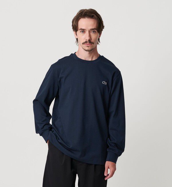 BEAUTY&YOUTH UNITED ARROWS「＜LACOSTE＞1ポイント ロングスリーブ Tシャツ」|Tシャツ・カットソー|NAVY