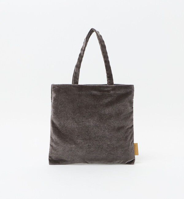 STEVEN ALAN「＜Steven Alan＞ベロア トートバッグ スモール」|トートバッグ|DK.GRAY