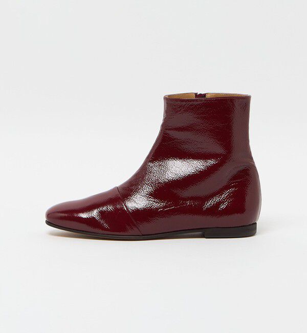 STEVEN ALAN「＜Steven Alan＞エナメル ショート フラット ブーツ」|その他|WINE