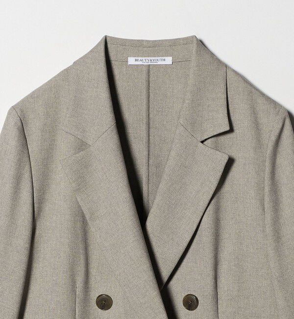 BEAUTY&YOUTH UNITED ARROWS「リネンライク ダブルジャケット」|テーラードジャケット|