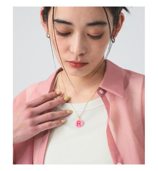 Ray BEAMS 「イニシャル エポ コイン ネックレス」|その他|R