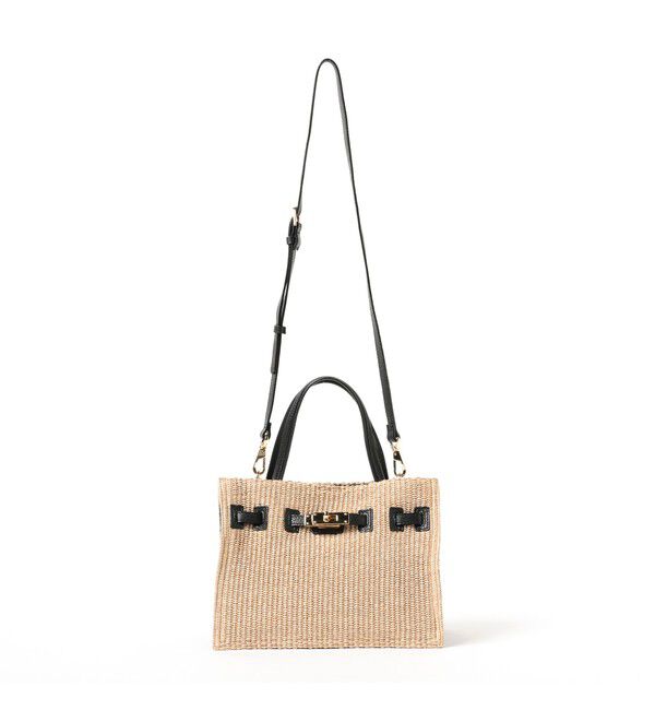 Demi-Luxe BEAMS 「VIOLAd&rsquo;ORO / ラフィア調 クロア バッグ」|トートバッグ|