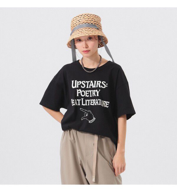 BEAMSBOY「【別注】City Lights Bookstore / UP STAR Tシャツ」|Tシャツ・カットソー|BLACK