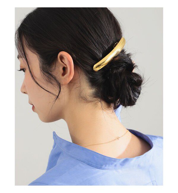Demi-Luxe BEAMS 「LIE STUDIO / The Molly ヘアクリップ ゴールド」|その他|GOLD