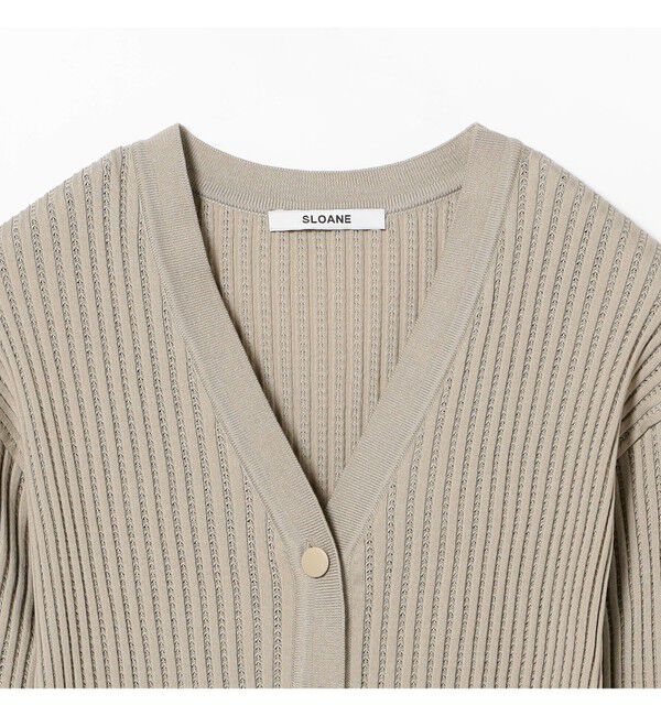 Demi-Luxe BEAMS 「【別注】スタイリスト佐藤佳菜子 &times; SLOANE / リブ カーディガン」|ニット・セーター|