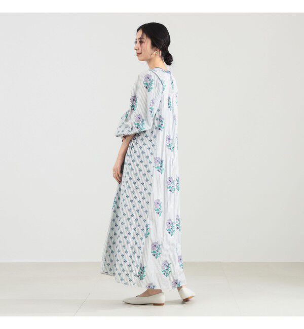 Demi-Luxe BEAMS 「ne Quittez pas / コットンジャカード リリープリント ワンピース」|ワンピース|