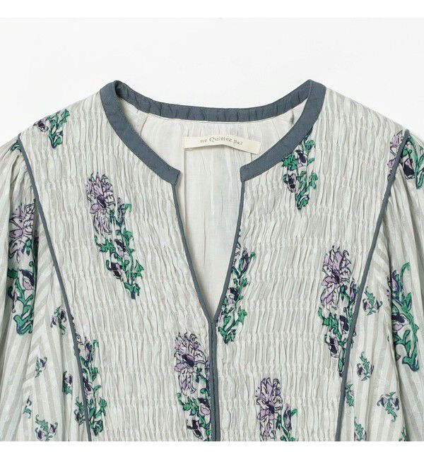 Demi-Luxe BEAMS 「ne Quittez pas / コットンジャカード リリープリント ワンピース」|ワンピース|